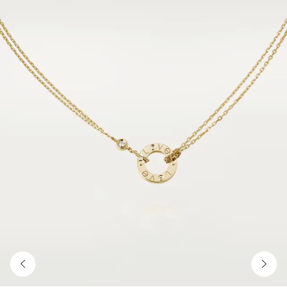 Cartier LOVE NECKLACE, 2 DIAMONDS - Picture 1 of 7